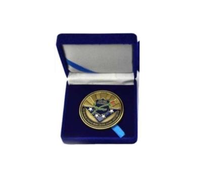 China Velvet Medal Box Velvet Coin Box Customized Your Product Size for sale