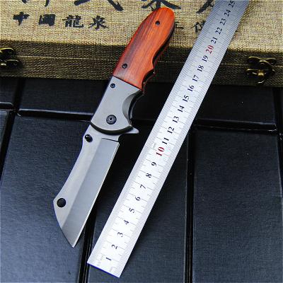 China Wooden Knife 58-60HRC DA104 440C Blade Handle Folding Knife Survival Camping Tool Hunting Pocket Knife EDC Tactical Outdoor Tool for sale