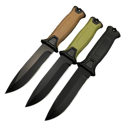 China Survivor Steel Tactical Infantry Knife Non-variable Tactical Titanium Blade Coating Military Fixed Knife for sale