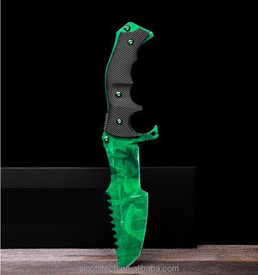 China Hunting Knife Green Hunter Karambit Steel Knife On Stock And Outdoor Hunting Tactical Knife , CS GO Knife Destiny for sale