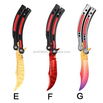 China Butterfly Knife Trainer Wholesale CS GO Butterfly Trainer, Fade Purple, Howl Web Black and Crimson, Tiger Tooth for sale