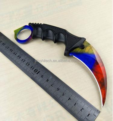 China CSGO hunting knife outdoor hunting knife; Karambit camping knife; High quality stainless steel military knives for sale