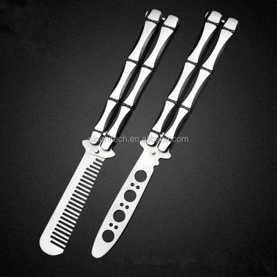 China American Butterfly Comb Butterfly Training Knife Butterfly Skull Bamboo Knife No Edge Dull Tool Cs Go Pocket Knife for sale