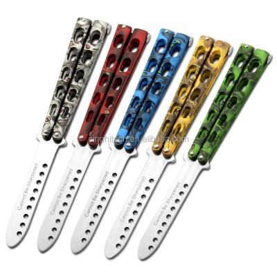 China Butterfly Knife Trainer High Quality Balisong Butterfly Trainer, Practice Training Knife With Dull Blade for sale