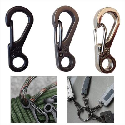 China Travel Camping EDC Mini Spring Clasp Backpack Buckle Survival Tool Kit Paracord Accessories Outdoor Hiking Carabiner SINO for sale