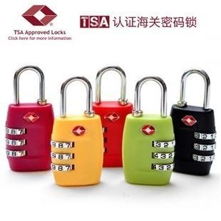 China Travel Suitcase Lock Security Luggage Bag Password Padlock TSA Certification Conbination Baggage Locking HW100059 for sale