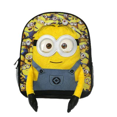 China printing /wear-resistant/lightweight cool and easy to carry latest 600D polyester 3D cartoon cute baby school bags for sale