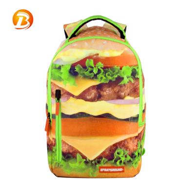 China printing /wear-resistant/lightweight cool and easy to carry cute design full 3D fashional large capacity sublimation printing backpack for sale