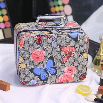 China Promotional cosmetic bag ladies cute waterproof leather portable popular waterproof/recyclable/reusable/durable for sale