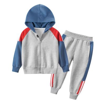 China Autumn Winter Outfits 2Pcs Kids Hoody Jogger Baby Boy Antibacterial High Quality Clothing Set for sale