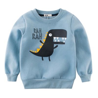 China Breathable Dinosaur Animal Top Baby Boy Cartoon Baby Boy Clothes Baby Boy Long Sleeve Cotton T-shirts for sale