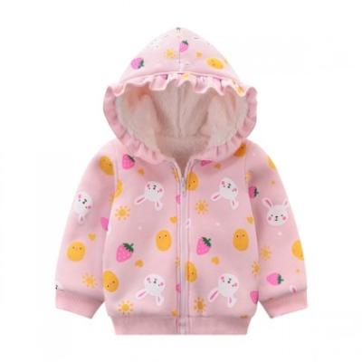 China Breathable autumn and winter baby thickened children's winter style foreign style comfortable children's girl's Hoodie for sale