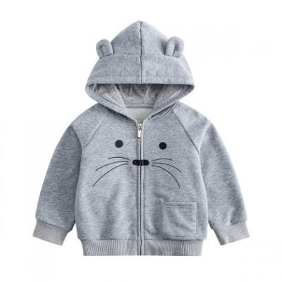 China New cute children hoodie autumn and winter cartoon boys and girls baby breathable top coat for sale