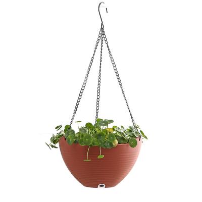 China Hanging Hanging Or Eco - Friendly Artificial Plastic Flower Basket Pot For Decorums for sale