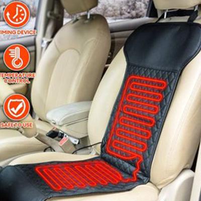 China Luxury Full Massage Back Cushion Vibrating Car Seat Cover Heated Cushion for sale