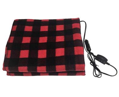 China Modern Custom Square Fleece 12v Sublimation Heating Blanket For Car for sale