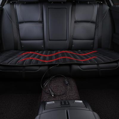 China Breathable Mat Pad Front Rear Cushion Car Seat Cover Long Cushion 3 Seaters Car Back Seat Cover Heated Protector for sale