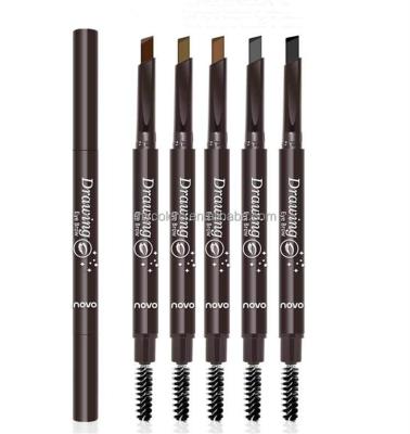 China de novo eyebrow pencil waterproof double main makeup cosmetics 5 colors for sale