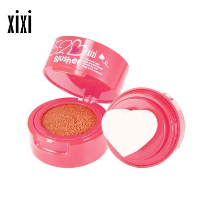 China Waterproof Brand XIXI Air Cushion Heart Stamp Blush Face Soft Moisturize Face Blush Waterproof Makeup for sale