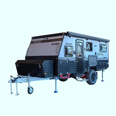 China Ruiwei Standard Auto Travel Trailer Mobile Camper Travel Trailer Australia Caravan Manufacturers For Sale for sale