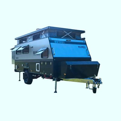 China Factory off road rv caravan off road camper trailer small noise aluminum camping trailer tent travel trailer for sale for sale