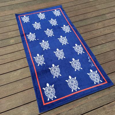 China Amazon Best Seller QUICK DRY 100% Cotton Thicken Beach Towel or Bath Towel for sale