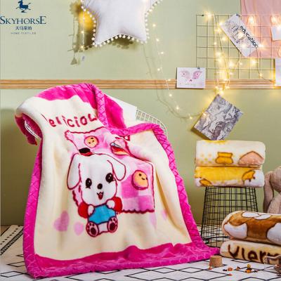 China China Wholesale Hot Sale Check Print Flannel Fleece Anti-pilling Baby Heated Blanket for sale