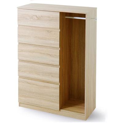 China Simple Modern Wooden Bedroom MDF Baby Kids Cube Storage (Other) Adjustable Small Corner Clothes Open Wardrobes Designs for sale