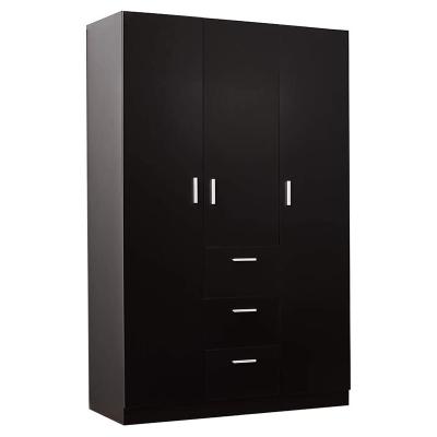 China Hotel 8x8 Minimalist MDF Modern Italian Furniture 3 Door Manual Portable Wardrobe 88130 (Other) Price for sale