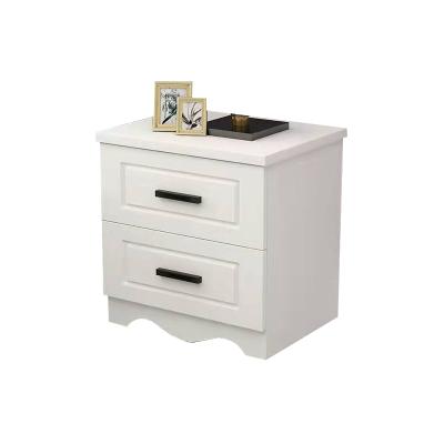 China High Glossy White Modern Wood Side Nightstand 3 Drawer Bedroom Bedside Table PVC (Other) Antique Wood Acrylic Adjustable for sale