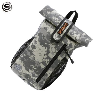 China SFK Camouflage Camouflage Motorcycle Riding Black Green Motorcycle Bag One Shoulder Waterproof Portable Backpack for sale