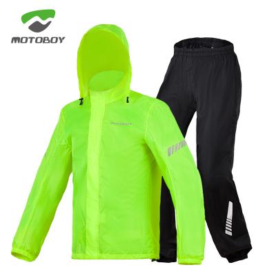 China MOTOBOY Summer Motorcycle Riding Raincoat Suit Waterproof Windproof Black Green Rain Pants Adult Men And Women Slim Thoughtful Clothing for sale