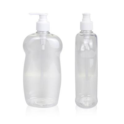 China Factory Good Quality Cosmetic In Bulk 600ml Stock Clear PET Baby Oil Sprayer Pump Lotion Personal Care Plastic Bottle for sale