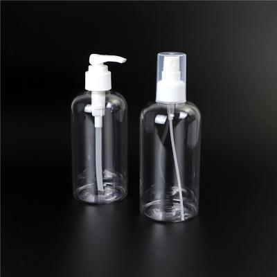 China Idealpak Cosmetic Body Wash Conditioner Shampoo Bottles PET Bottles 300ml Plastic Bottle With Lotion Pump Sprayer for sale