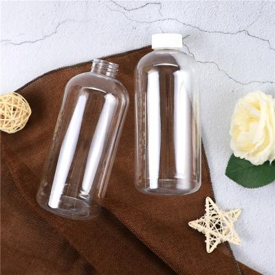 China Idealpak Custom Empty Cosmetic Shampoo Container Large Clear Plastic Bottles With Print Your Logo for sale