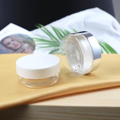 China Idealpak Cosmetic Candy Jar Custom Eye Cream Clear Plastic Jars With Clear Lids for sale