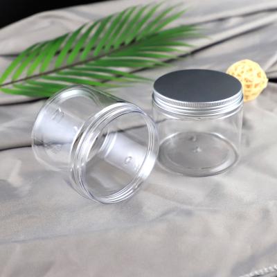 China Idealpak Cosmetic Hat Container Custom Cosmetics Frosted Cosmetic Jar Plastic Jars With Metal Lid for sale