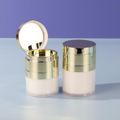 China Idealpak Cosmetic Flip Cap Cosmetic Airless Bottle And Jar Nail Acrylic Powder Containers Private Label With Mirror for sale