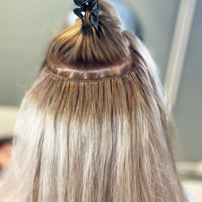 China Silky Straight Double Wave Machine Drawn Hair Weft Extension No Tangle No No Shedding 100% Russian Raw Virgin Hair Cuticle Aligned Best Wholesale Price for sale