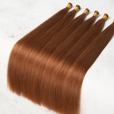 China Wholesale Virgin Remy Human Hair Keratin Pre Russian Bond Silky Straight Wave I Tip Full Body Hair Extensions for sale