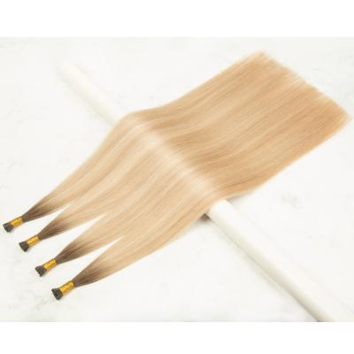 China Full Cuticle Hair Cuticle Aligned Hair Italy Keratin Stick Me Tip 100% Virgin Hair Extensions Ombre Color for sale