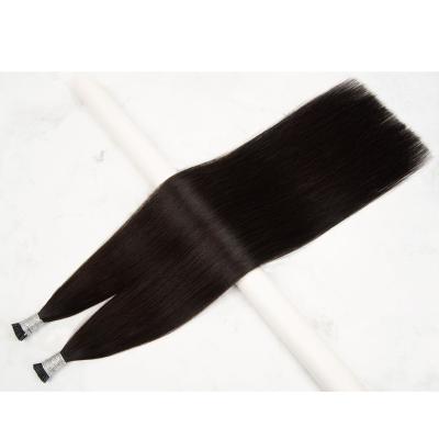 China Wholesale Silky Straight Brazilian Wave Hair Italian Keratin Glue Bond I Tip 100% Virgin Hair Extensions for sale