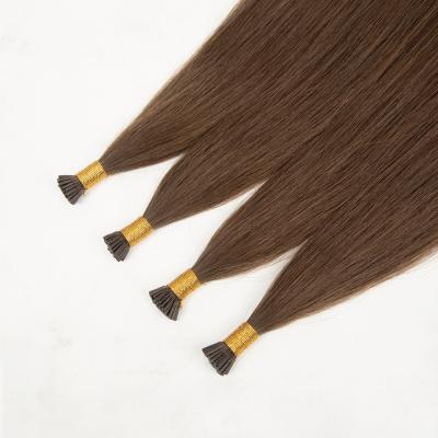 China Double Wave Human Hair Extensions Silky Straight Straight Raw Sale Russian Virgin I Tip Hair Vendor for sale