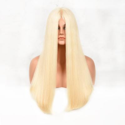 China 100% Straight Human Virgin Jewish Hair Wigs Double Drawn Silk Top Lace Front Wigs for sale