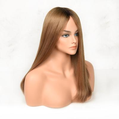 China China Factory Wholesale Popular Straight Virgin Human Hair Invisible Silk Top 100% Lace Front Wig for sale