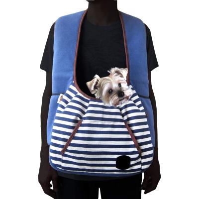 China Sling Adjustable Wide Shoulder Strap Pet Front Sling Backpack for sale