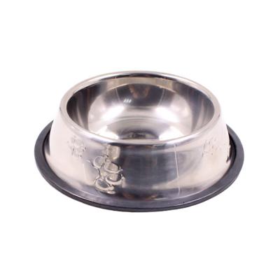 China Amazon Single Best Seller Pet Supplies Stainless Steel Dog Bowl Pet Bowl for sale