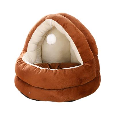 China 2020 Viable New Cat Craft Tree Pet Products House, Hot Selling House Warm Comfortable Pet Bed Nest For Dog Cat for sale