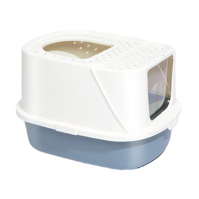 China Sustainable Self Cleaning Litter Pan Hooded Large Space Eco - Friendly Cat Toilet Closed for sale