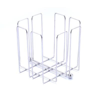 China High Quality Viable Stainless Steel Wire Napkin Holder Tissue Paper Rack Napkin Holder For Countertop for sale